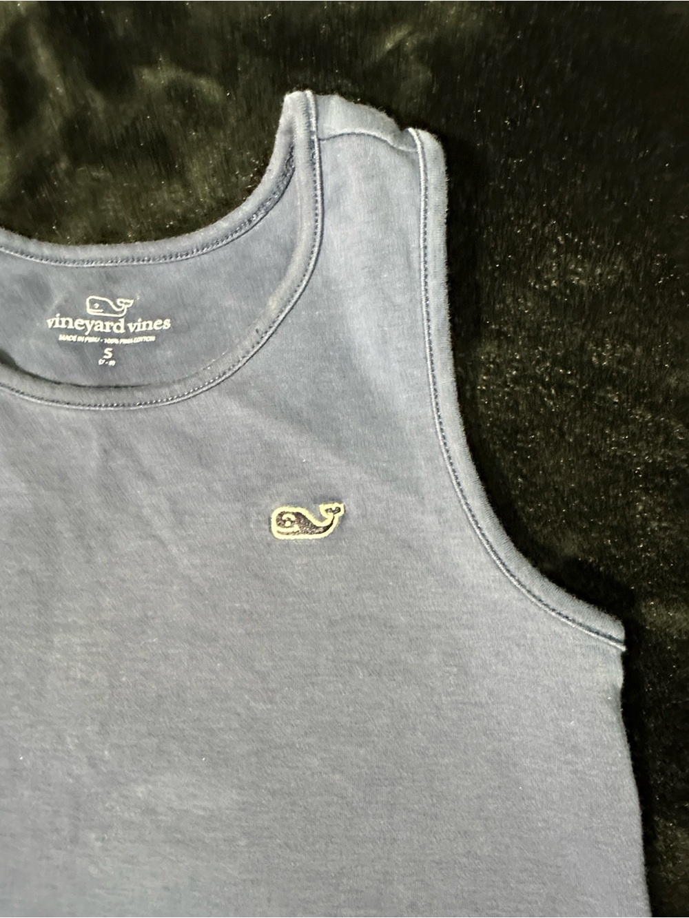 Vineyard Vines Boys Navy Whale Tank